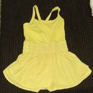 Free People Movement Yellow Sleeveless Romper